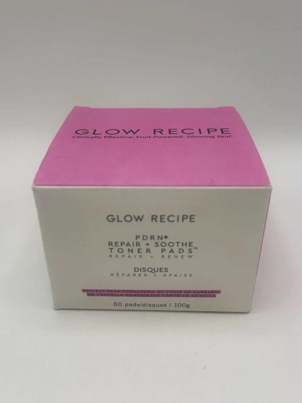 Glow Recipe PDRN Repair + Soothe Korean Prickly Pear Toner Pads ~ 60 Pads / 100g